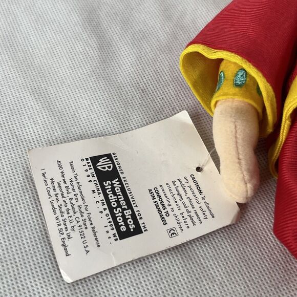 5 for $25| Warner Bros Bean Bag Plush The King and I King of Siam 10" (1998) NWT - Picture 7 of 11